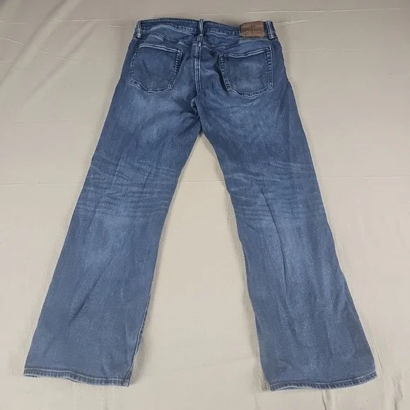 American Eagle Jeans Men 36x32 Original Boot Cut Next Level Airflex Stretch Blue - Picture 10 of 12